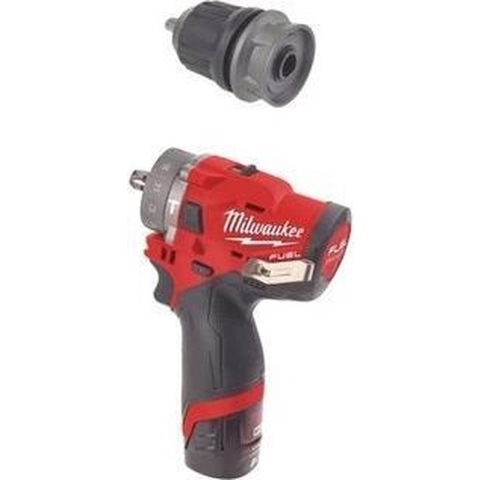 Milwaukee M12 FPDX-202X 12V Li-Ion Accu Boor-/schroefmachine Set (2x 2.0Ah Accu) In HD-Box - Koolborstelloos