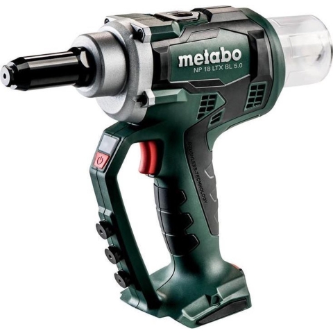 Metabo NP 18 LTX BL 5.0 18V Li-Ion Accu Blindnietpistool Body In MetaBox - Koolborstelloos - 2.4-5mm