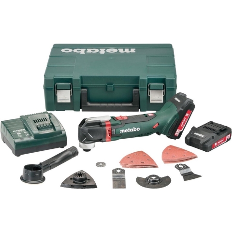 Metabo MT 18 LTX 18V Li-Ion Accu Multitool Set (2x 2.0Ah Accu) + 16 Delige Accessoireset In Koffer