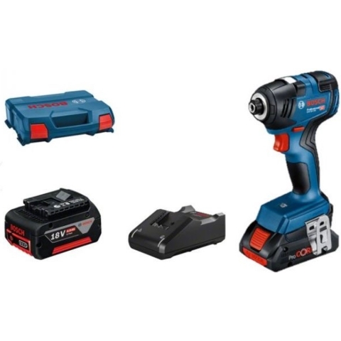 Bosch GDR 18V-200 Slagschroevendraaier Set In L-Boxx - 18V Li-Ion Accu (2x 4,0Ah) - 200Nm - Koolborstelloos