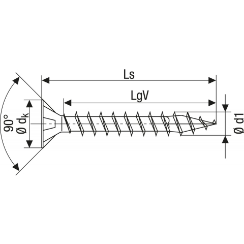 SPAX 1191010500205 Universele Schroef, Verzonken Kop, 5 X 20, Voldraad, T-STAR Plus TX20 - WIROX - 1000 Stuks
