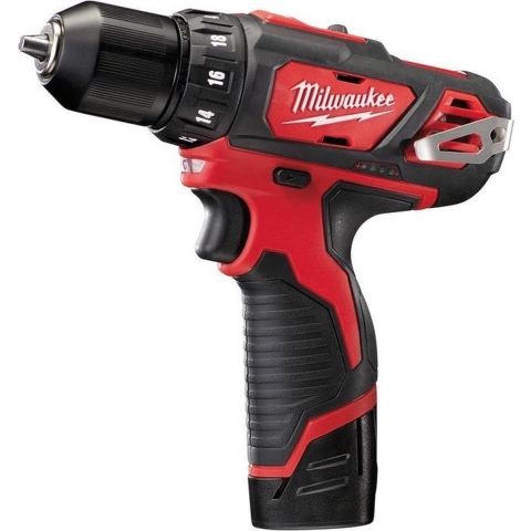 Milwaukee M12 BDD-202C 12V Li-Ion Accu Boor-/schroefmachine Set (2x 2.0Ah Accu) In Koffer