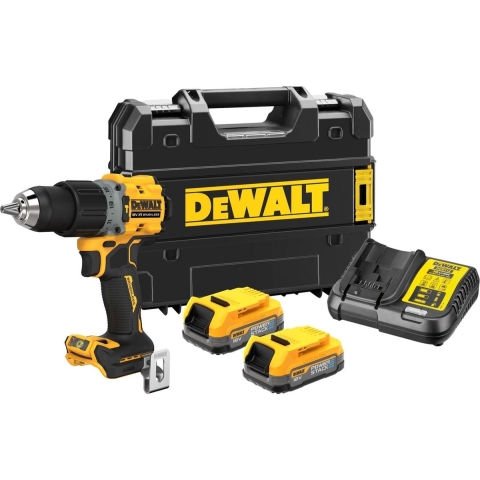 DeWALT DCD805E2T-QW 18V Li-ion XR Accu Klopboor-/schroefmachine G3 Set (2x Powerstack Accu) In TSTAK Koffer