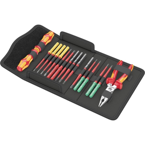 Wera 05006612001 17-delig Kraftform Kompakt VDE 17 Extra Slim 1 Tool Finder Wisselklingenset In Etui