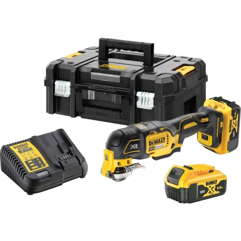 DeWALT DCS356P2-QW 18V XR Li-Ion Accu Oscillerende Multitool Set (2x 5.0Ah Accu) In TSTAK Koffer - Koolborstelloos