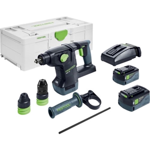 Festool KHC 18 5,0 EBI-Plus Accu-combihamer (2x 5.0Ah Accu) In Systainer