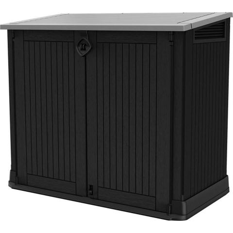 Keter 249884 Store It Out Midi Opbergbox - Zwart/grijs - 845L - 130x74x110cm