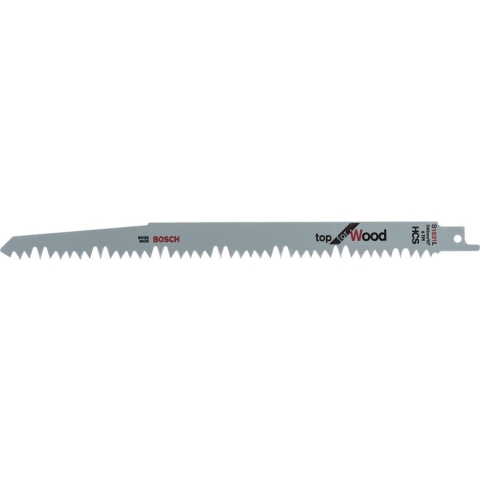 Bosch 2608650698 / S 1531 L Reciprozaagblad - 240 X 5TPI - Hout (100st)