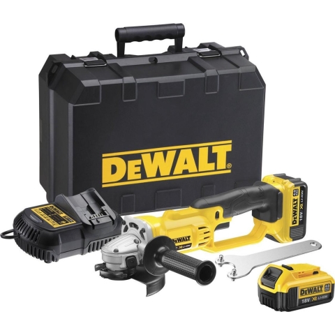 DeWALT DCG412M2 18V Li-Ion Accu Haakse Slijper Set (2x 4.0Ah Accu) In Koffer - 125mm