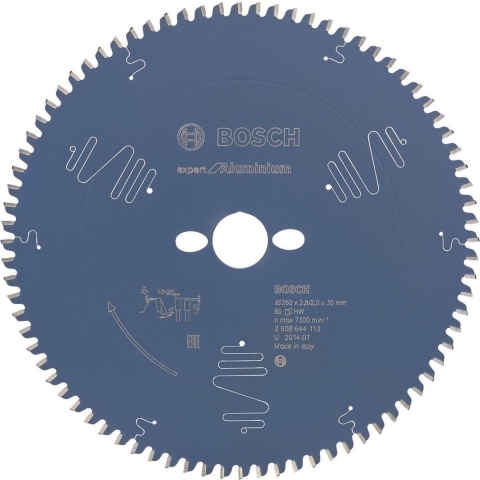 Bosch 2608644113 Expert Cirkelzaagblad - 260 X 30 X 80T - Aluminium - Carbide
