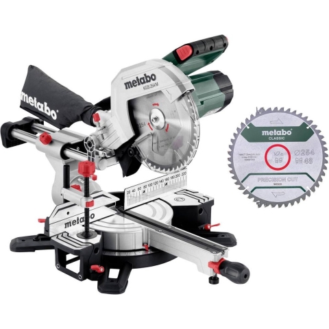 Metabo KGS 254 M Afkortzaag - 1800W - 254 X 30mm - Quick Hendel - Met Extra Zaagblad