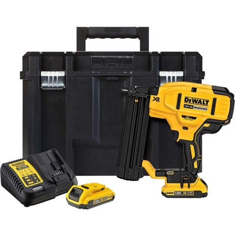 DeWALT DCN680D2 18V Li-Ion Accu Tacker Set (2x 2.0Ah Accu) In TSTAK - 15-54mm - 18 Gauge - Koolborstelloos