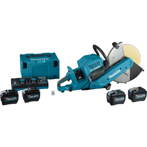 Makita CE002GL402X XGT 2x40 V Max Li-ion Accu Doorslijper Set (4x 8,0Ah) In Doos/Mbox - 355mm