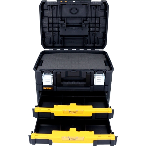DeWALT DWST83395-1 TSTAK-Box II Combokit Gereedschapskoffer Met Twee Ondiepe Lades