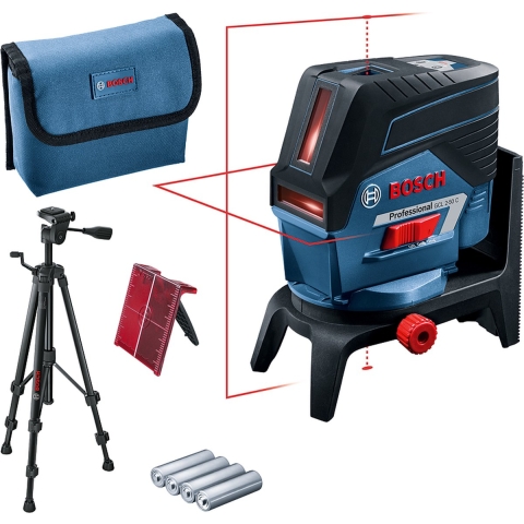 Bosch GCL 2-50 C 12V Li-Ion Accu Kruislijnlaser In Etui + Statief (BT 150) - 20m