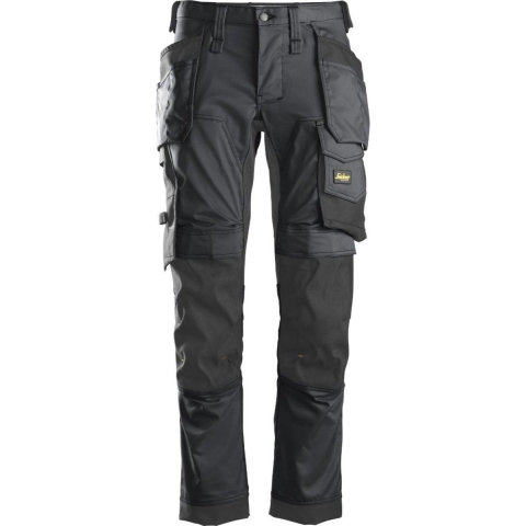 Snickers 6241 AllroundWork Stretch Werkbroek Met Holsterzakken - Staal Grijs - Maat 148