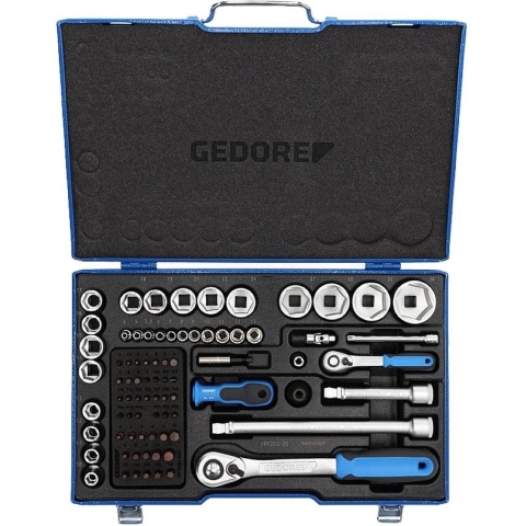 Gedore 19 V20U-20 81-delige Dopsleutelset 1/4"+1/2"