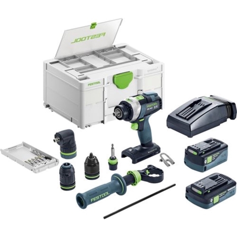 Festool TPC 18/4 5,0/4,0 I-Set/XL 18V Li-Ion Accu Klopboormachine Set (1x 4,0Ah&1x 5,0Ah) In Systainer - 75Nm