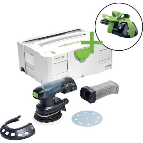 Festool ETSC 125-Basic ERGO 18V Li-Ion Accu Excenterschuurmachine In Systainer - Met 3.1Ah Accu