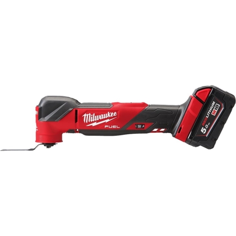 Milwaukee M18 FMT-502X 18V Li-ion Accu Multitool Set (2x 5.0Ah) + 8 Delige Accessoireset In HD Box