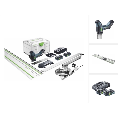 Festool ISC 240 HPC4,0 EB-PlusXL-FS 18V Li-Ion Accu Isolatiezaagmachine Set (2x 4,0Ah) In Systainer - 240mm