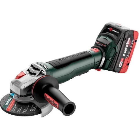Metabo WPB 18 LT BL 11-125 Quick 18V Li-ion Accu Haakse Slijper Set (2x LiHD 5.5Ah) In MetaBox