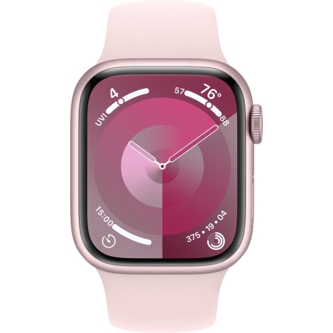 Apple Watch Series 9 GPs 41 Mm Roze Aluminium Case/lichtroze Sport Band - S/m
