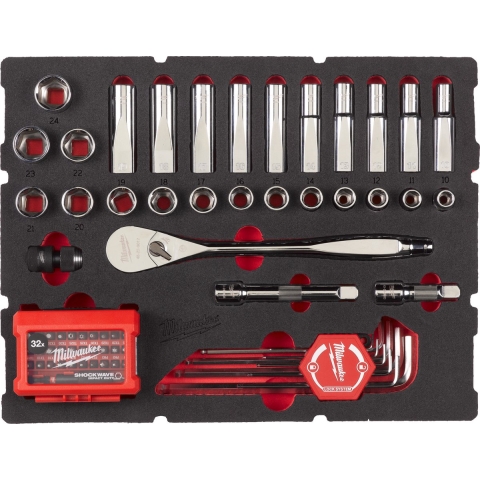 Milwaukee 4932480716 Foam Inlay Doppenset 1/2''PACKOUT™