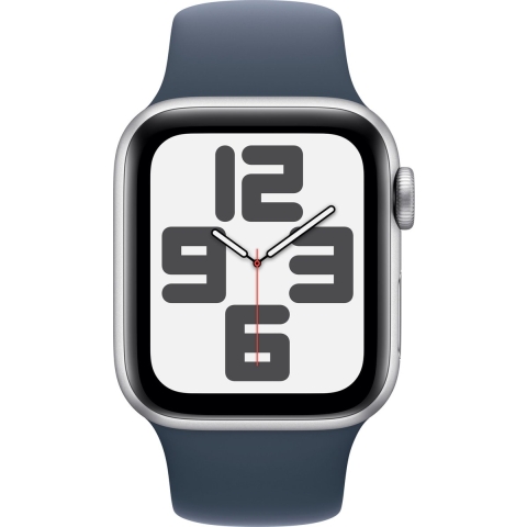 Apple Watch Se GPs 40 Mm Zilver Aluminium Case/stormblauw Sport Band - S/m