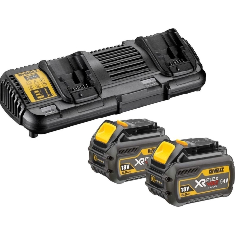 DeWALT DCB132T2 18V / 54V FlexVolt Li-Ion Accu Starterset (2x 6.0Ah) + Duolader