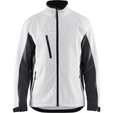 Blåkläder 4950 Softshell Jack - Wit/Donkergrijs - L