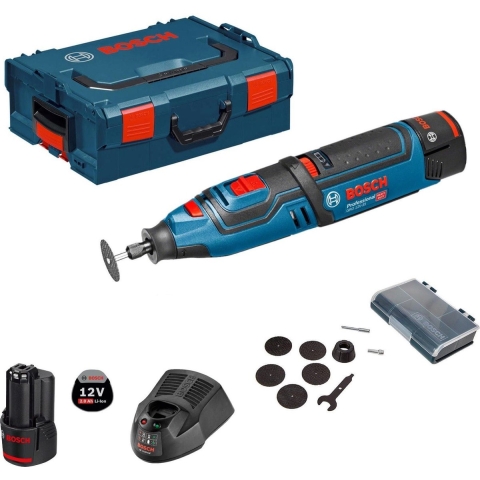 Bosch GRO 12V-35 12V Li-Ion Accu Multitool Set (2x 2.0Ah Accu) In L-Boxx