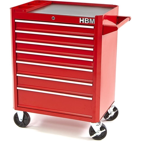 HBM 7 laden gereedschapswagen ROOD