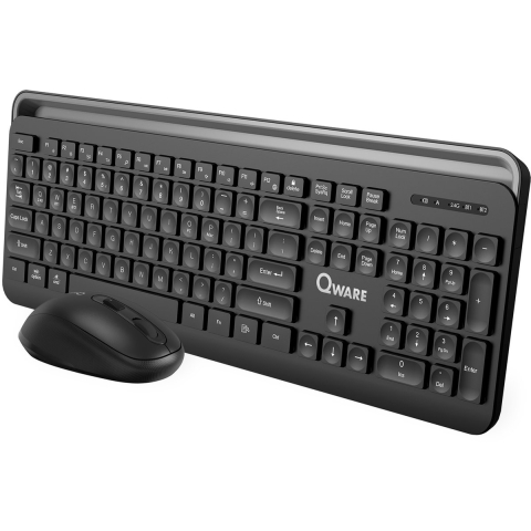 Qware Rotherham Draadloze Muis & Toetsenbord - Zwart