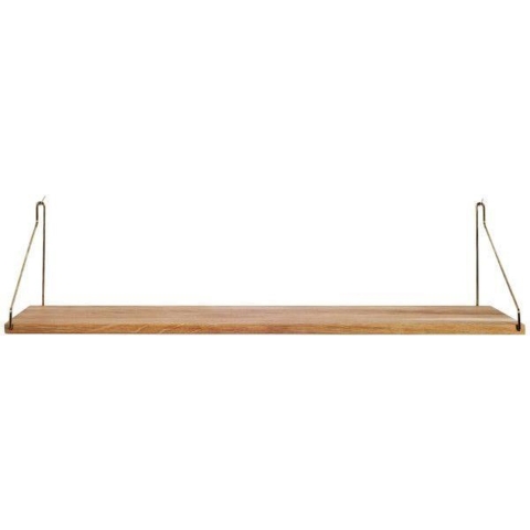 Frama Shelf Wandplank 80x27 Naturel/messing