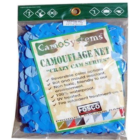 Blauw camouflage net 3 x 2,4 meter -