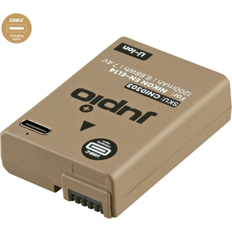 Jupio EN-EL14A Ultra C 1200mAh | USB-C Input