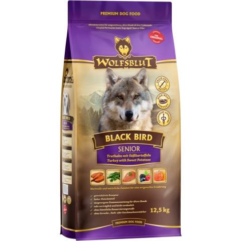 Wolfsblut Grain Free Senior Black Bird 12,5 kg