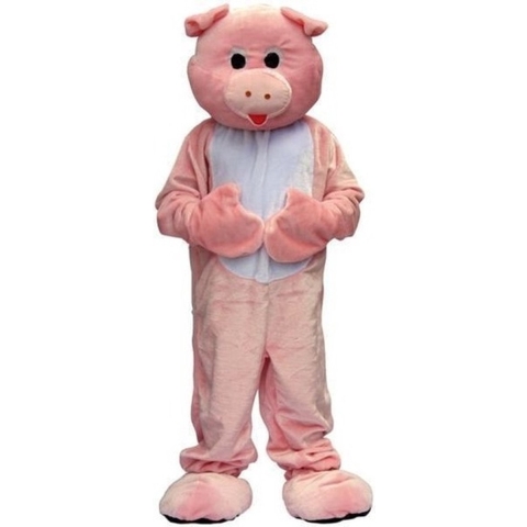 Luxe pluche varken verkleed kostuum One size -