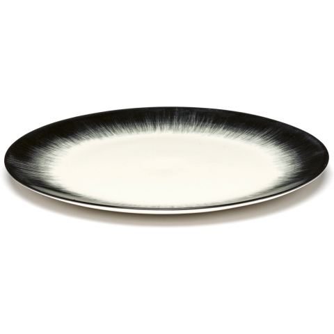 Serax Dé Tableware By Ann Demeulemeester Dinerbord Ø24 White/black 4
