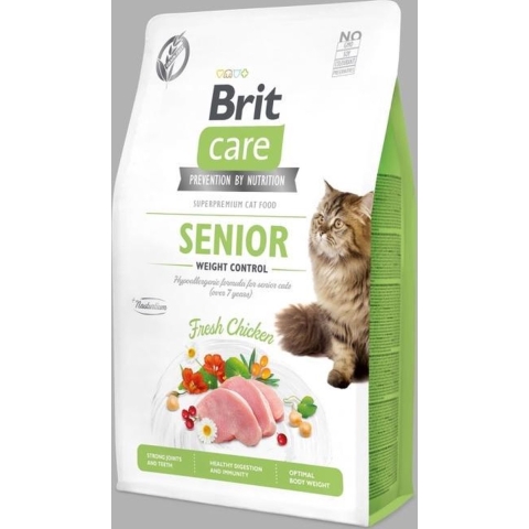 Brit Care Cat Grainfree Senior Weight Control Fresh Chicken 7 kg