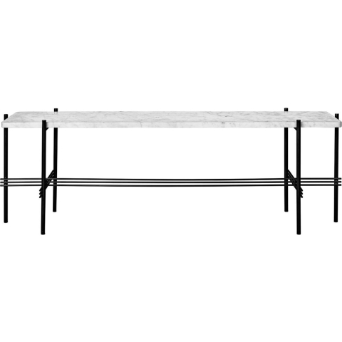 Gubi TS Sidetable 120x30x40 Zwart/wit Marmer