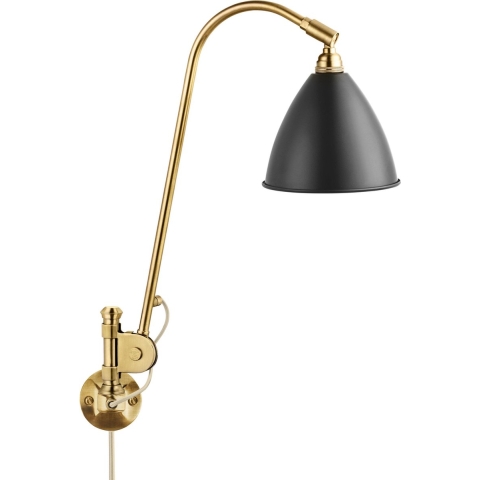 Gubi Bestlite BL6 Wandlamp Messing/zwart