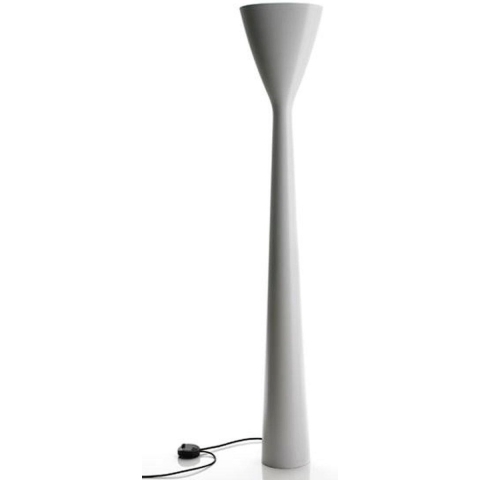 Luceplan Carrara Vloerlamp LED Met Voetdimmer Wit