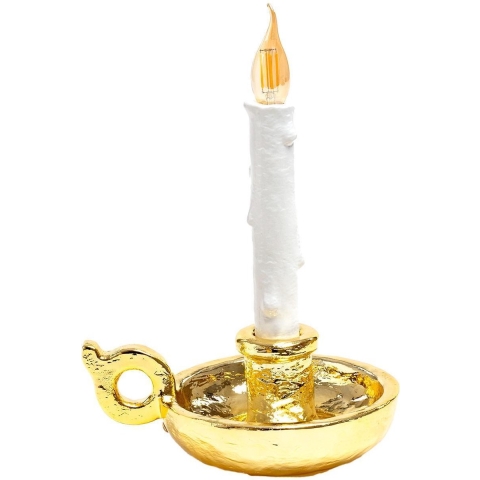 Seletti Bugia Tafellamp Oplaadbaar Goud