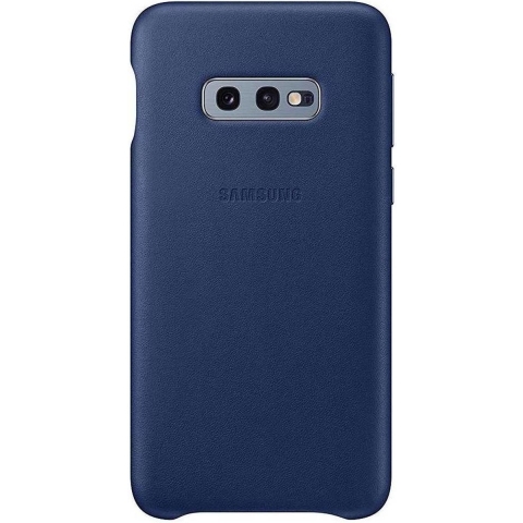 Samsung Galaxy S10e Leather Cover Blauw