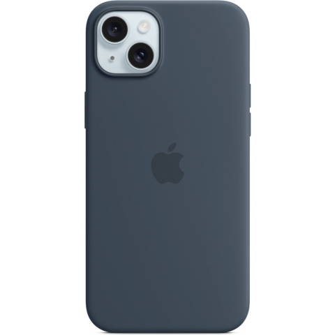 Apple Iphone 15 Plus Siliconenhoesje Met Magsafe - Stormblauw