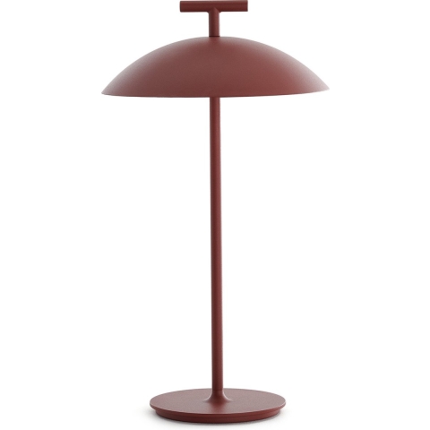 Kartell Mini Geen-A Tafellamp Oplaadbaar LED Brick Red