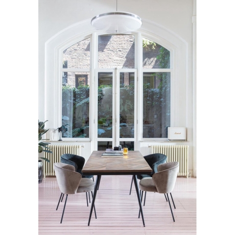 BePureHome Admit Eetkamerstoel Fluweel Khaki