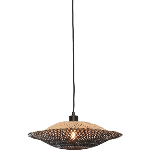 Good&Mojo Kalimantan Hanglamp Horizontaal SmallØ44 Zwart/naturel